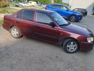 2007 Hyundai Accent ТагАЗ II, красный, 360000 рублей, вид 2