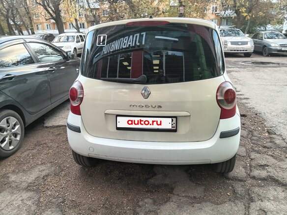 2007 Renault Modus Grand I Рестайлинг, белый, 350000 рублей - вид 5