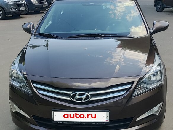2016 Hyundai Solaris I Рестайлинг, коричневый - вид 1