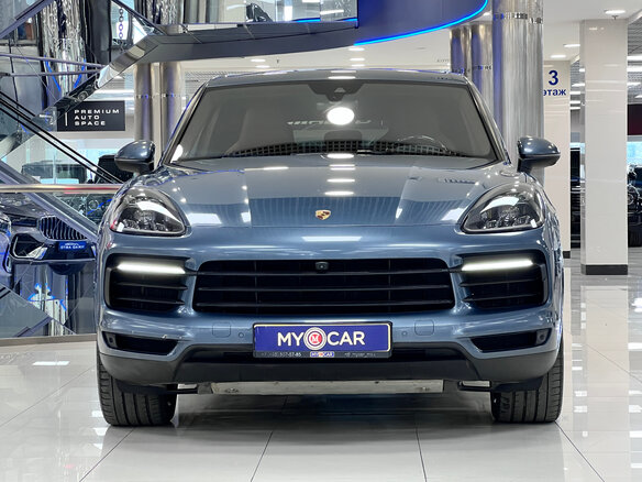 2018 Porsche Cayenne III, голубой - вид 1