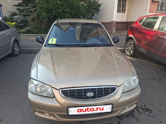 2007 Hyundai Accent ТагАЗ II, бежевый - вид 5