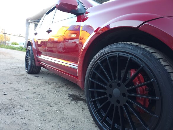 2008 Porsche Cayenne S I Рестайлинг (957), пурпурный, 1460000 рублей - вид 16