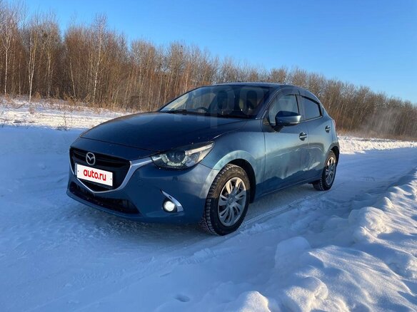2017 Mazda Demio IV (DJ), синий, 890000 рублей - вид 5