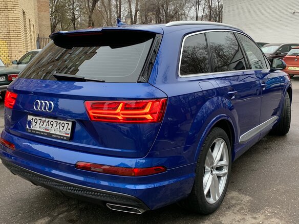 2016 Audi Q7 II (4M), синий - вид 2
