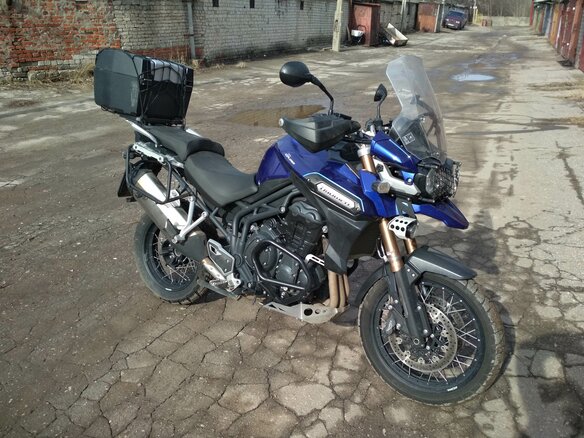 2012 Triumph Tiger Explorer, синий