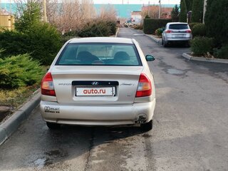 2001 Hyundai Accent ТагАЗ II, бежевый, 215000 рублей, вид 5