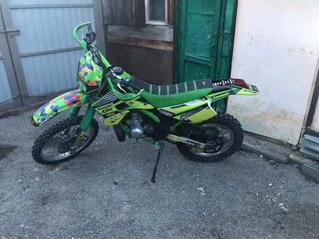 1999 Kawasaki KDX 220, зелёный, 250000 рублей, вид 2