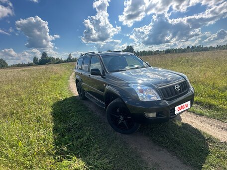 2008 Toyota Land Cruiser Prado 5-speed 120 Series Рестайлинг, чёрный, 2250000 рублей, вид 5