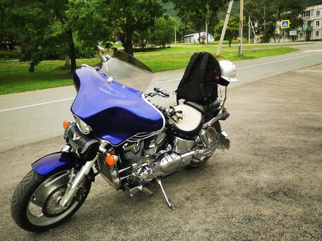 2002 Honda VTX 1800, синий, 870000 рублей, вид 3