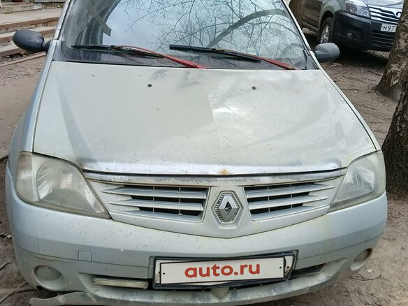 2007 Renault Logan I, серый, 265000 рублей