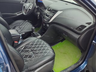 2016 Hyundai Solaris I Рестайлинг, синий, 950000 рублей, вид 5