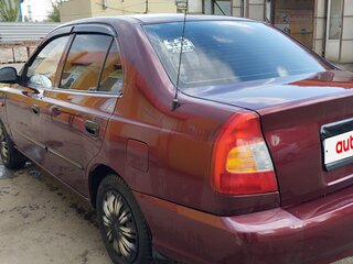 2008 Hyundai Accent ТагАЗ II, красный, 370000 рублей, вид 3