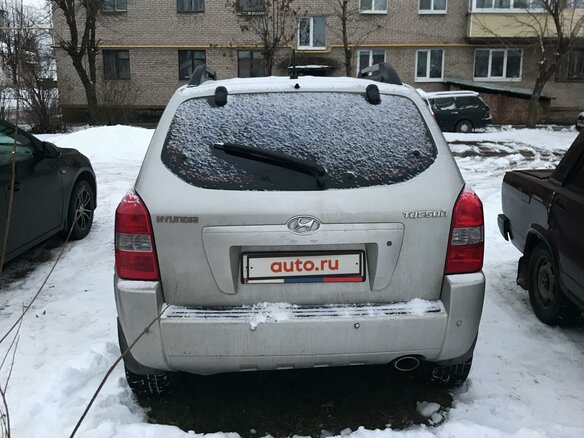2007 Hyundai Tucson I, серебристый - вид 2