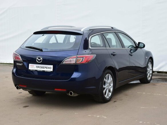 2008 Mazda 6 II (GH), синий - вид 4