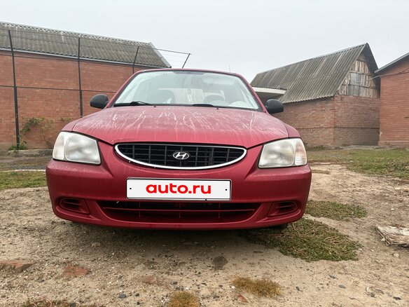 2005 Hyundai Accent ТагАЗ II, красный, 340000 рублей - вид 1