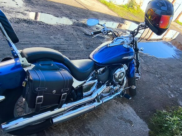 2003 Yamaha XVS400 Drag Star, синий, 350000 рублей - вид 16