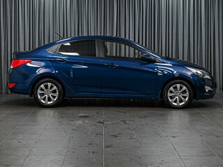 2016 Hyundai Solaris I Рестайлинг, синий, 898000 рублей, вид 5