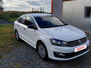 2018 Volkswagen Polo V Рестайлинг, белый, 1100000 рублей, вид 1