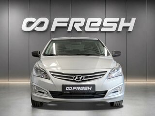 2016 Hyundai Solaris I Рестайлинг, серебристый, 1000000 рублей, вид 3