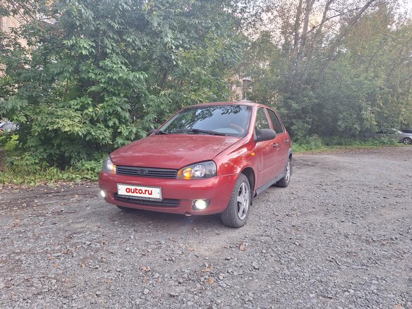 2008 Lada (ВАЗ) Kalina I, красный, 160000 рублей - вид 1