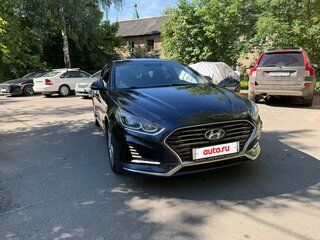 2018 Hyundai Sonata VII (LF) Рестайлинг, синий, 1390000 рублей, вид 2