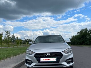2018 Hyundai Solaris II, серебристый, 1490000 рублей, вид 1