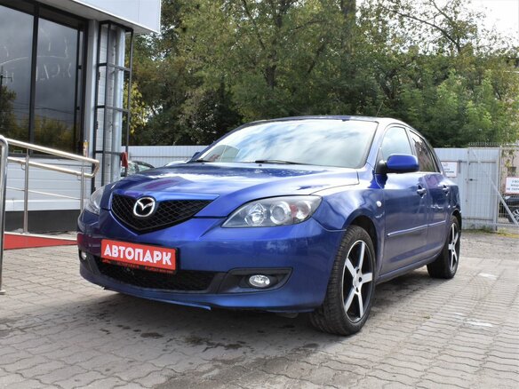2006 Mazda 3 I (BK) Рестайлинг, синий, 459000 рублей - вид 3
