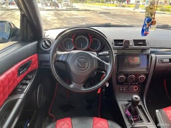 2008 Mazda 3 I (BK) Рестайлинг, чёрный - вид 3