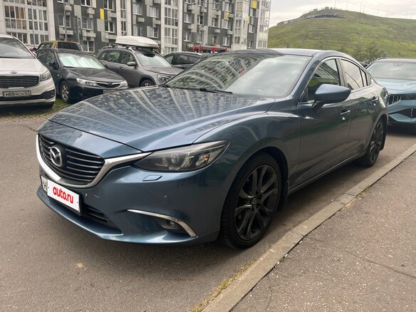 2015 Mazda 6 III (GJ) Рестайлинг, голубой, 1350000 рублей