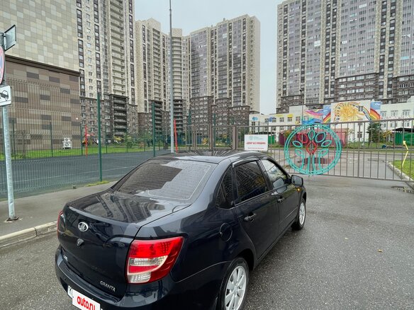 2013 Lada (ВАЗ) Granta I, синий, 350000 рублей - вид 4