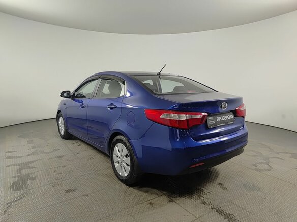 2014 Kia Rio 6-speed III, синий, 715000 рублей - вид 6