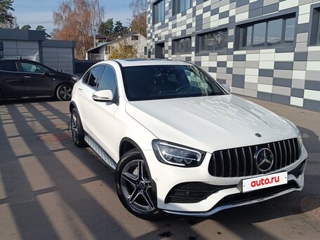 2021 Mercedes-Benz GLC Coupe 220 d I (C253) Рестайлинг, белый, 6050000 рублей, вид 4