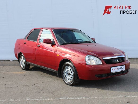 2008 Lada (ВАЗ) Priora I, красный, 295000 рублей - вид 2