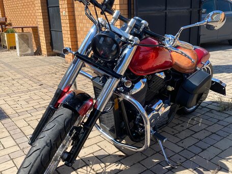 2002 Honda Shadow 750, красный, 515000 рублей, вид 3