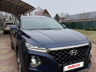 2019 Hyundai Santa Fe IV, синий, 2999999 рублей, вид 2