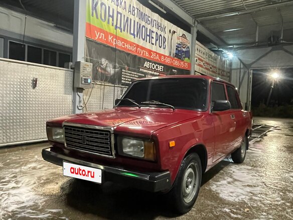 2007 Lada (ВАЗ) 2107, пурпурный, 170000 рублей - вид 4