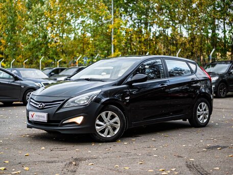 2014 Hyundai Solaris I Рестайлинг, чёрный, 970000 рублей, вид 1