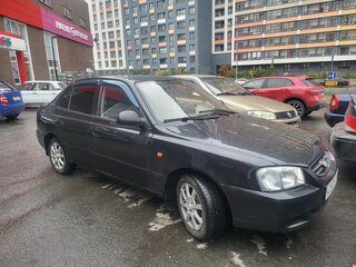2007 Hyundai Accent ТагАЗ II, чёрный, 175000 рублей, вид 1