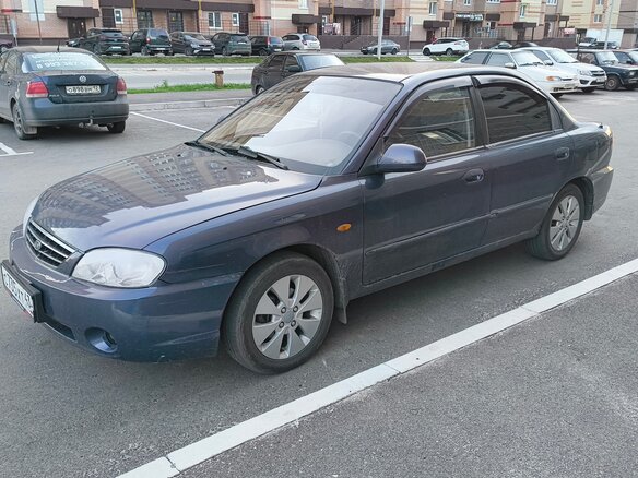 2006 Kia Spectra I Рестайлинг 2, синий, 320000 рублей