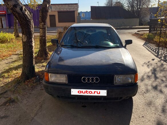 1988 Audi 80 IV (B3), синий, 90000 рублей