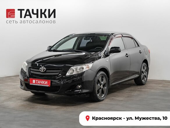 2008 Toyota Corolla AMT X (E140, E150), чёрный, 910000 рублей