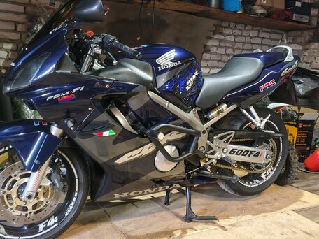 2002 Honda CBR 600F, синий, 400000 рублей, вид 1