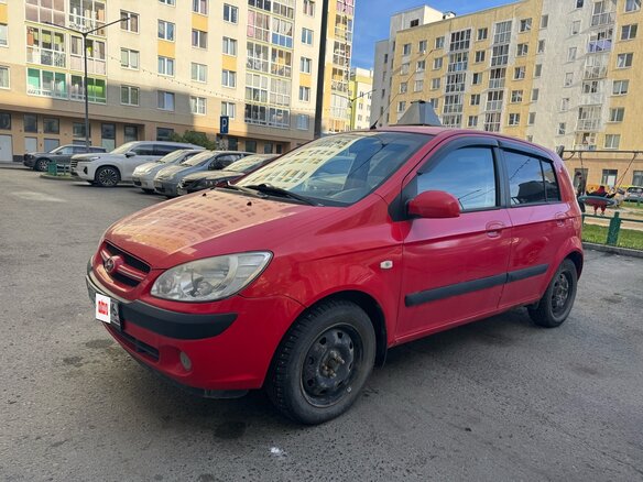 2006 Hyundai Getz I Рестайлинг, красный, 500000 рублей