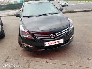 2015 Hyundai Solaris I Рестайлинг, чёрный, 1000000 рублей, вид 3