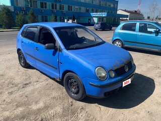 2002 Volkswagen Polo IV, синий, 140000 рублей, вид 3