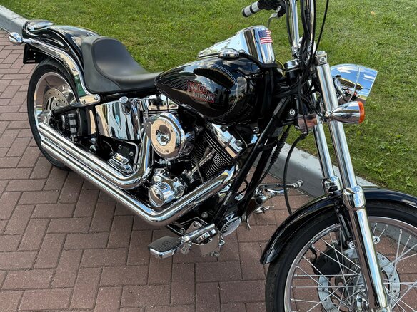 2007 Harley-Davidson Softail Custom, чёрный, 700000 рублей - вид 1