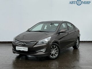 2015 Hyundai Solaris I Рестайлинг, коричневый, 515000 рублей, вид 1