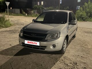 2014 Lada (ВАЗ) Granta I, серебристый, 730000 рублей, вид 1