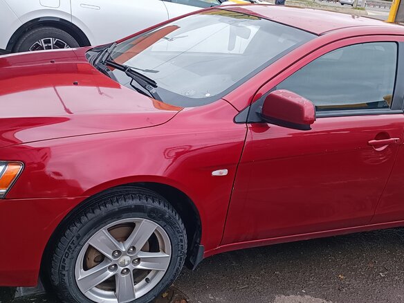2008 Mitsubishi Lancer X, красный, 400000 рублей - вид 8
