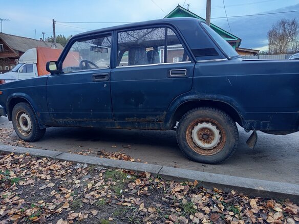 2005 Lada (ВАЗ) 2107, синий, 55000 рублей - вид 3